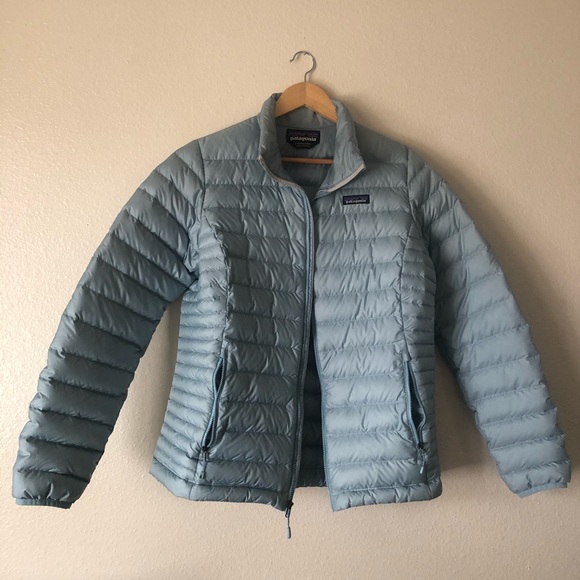 800 fill Down Sweater | Puffy Jacket | Sky Blue - Picture 2 of 5